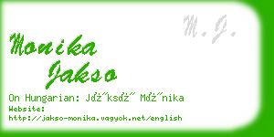 monika jakso business card